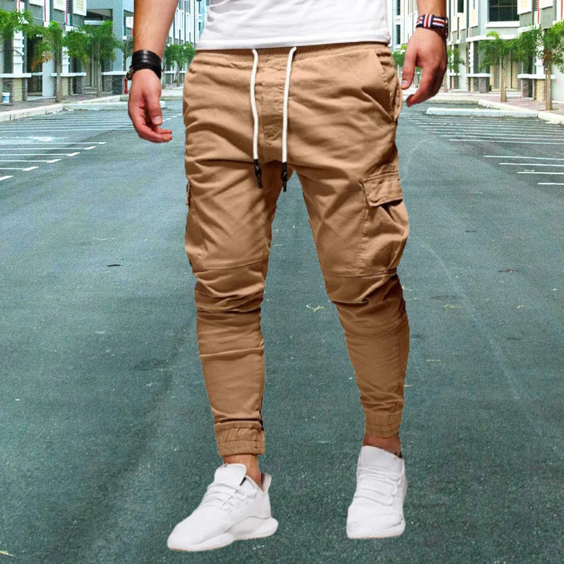 Luca | Lässige Herrenhose mit aufgesetzten Taschen