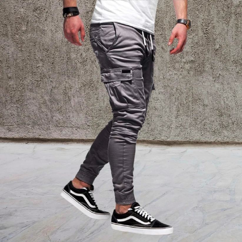 Luca | Lässige Herrenhose mit aufgesetzten Taschen